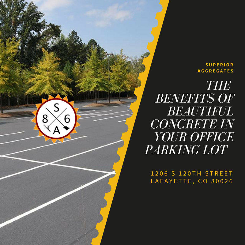 The Benefits of Beautiful Concrete in Your Office Parking Lot