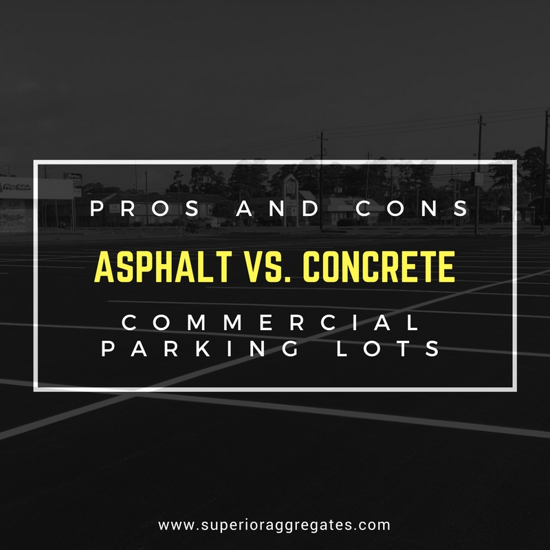 Pros and Cons: Asphalt vs. Concrete Commercial Parking Lots