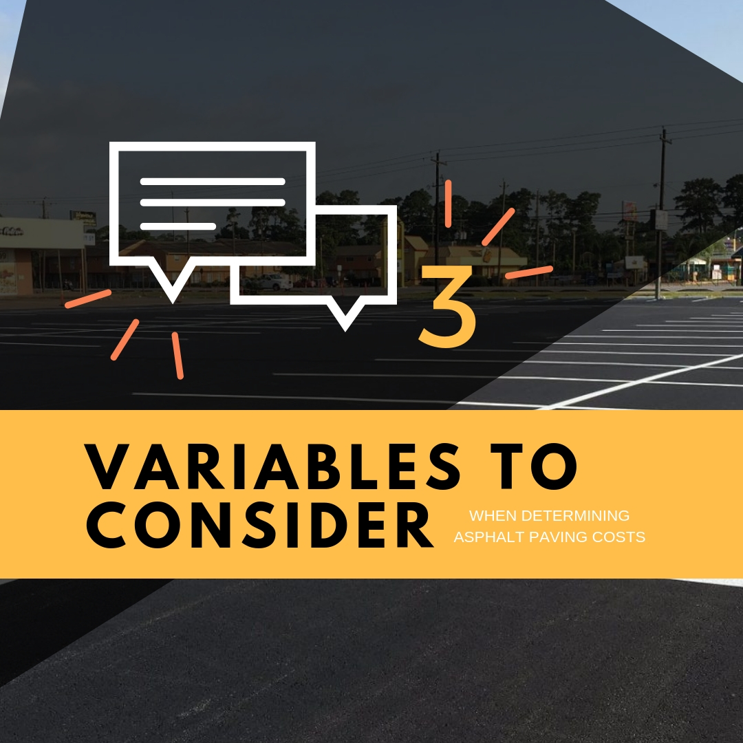 3 Variables To Consider When Determining Asphalt Paving Costs