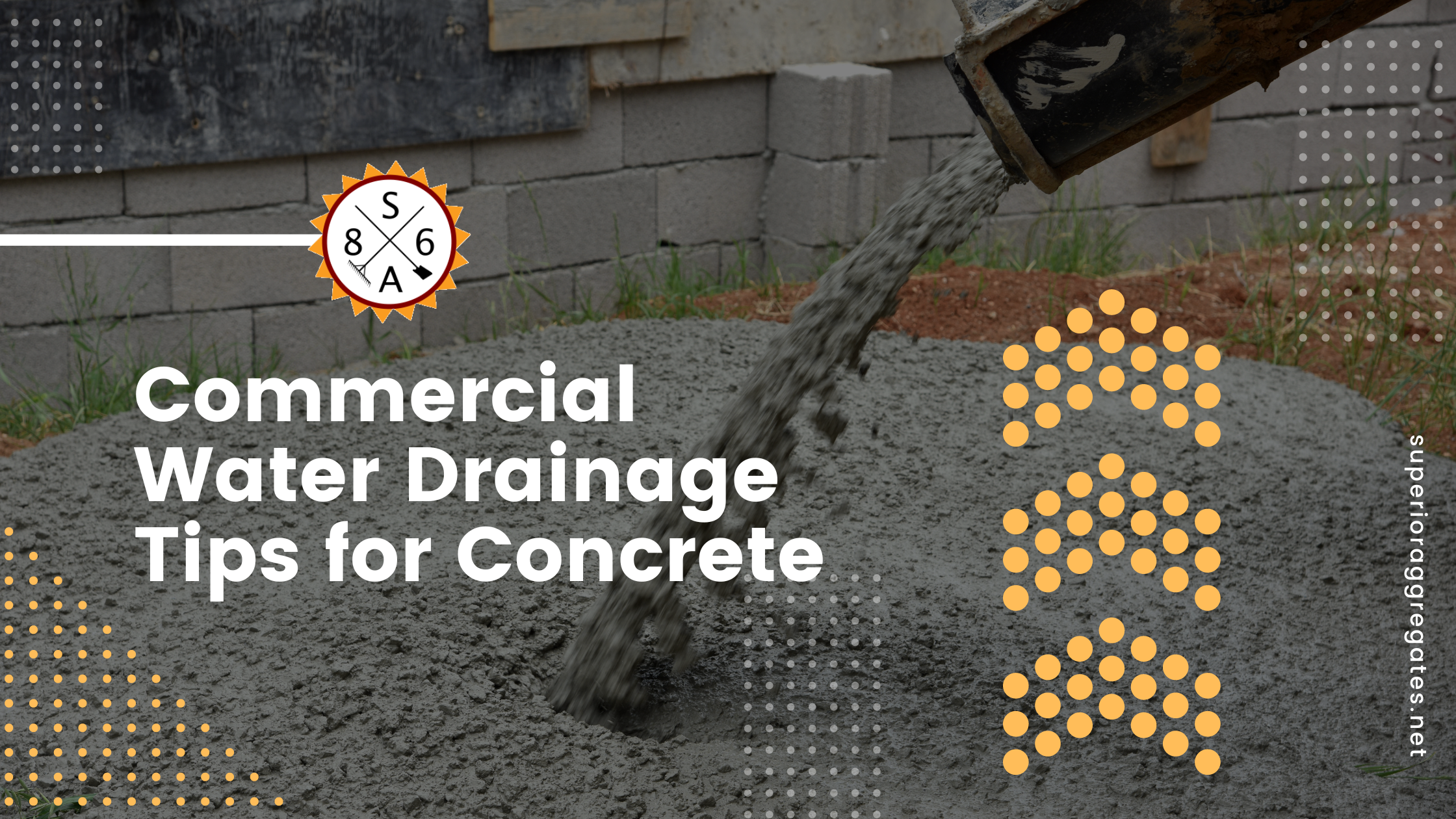 Commercial Water Drainage Tips for Concrete